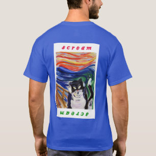 Kitty Scream with Scream Text Shirt