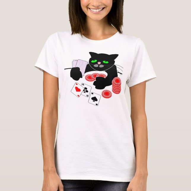 KITTY SEES GREEN(shirt) T-Shirt (Front)