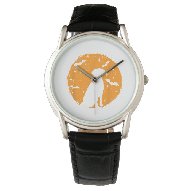 Kitty Skeleton Halloween Costume Skull Cat  Watch (Front)