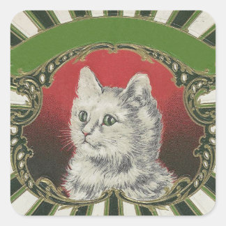 Kitty Square Sticker