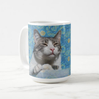 Kitty Starry Night Coffee Mug