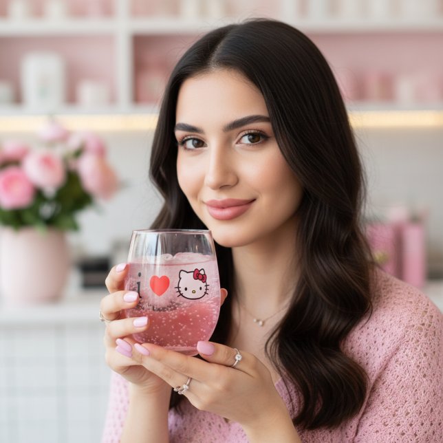 Kitty Stemless Wine Glass (Creator Uploaded)