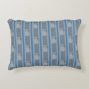 Kitty Striped Accent Pillow