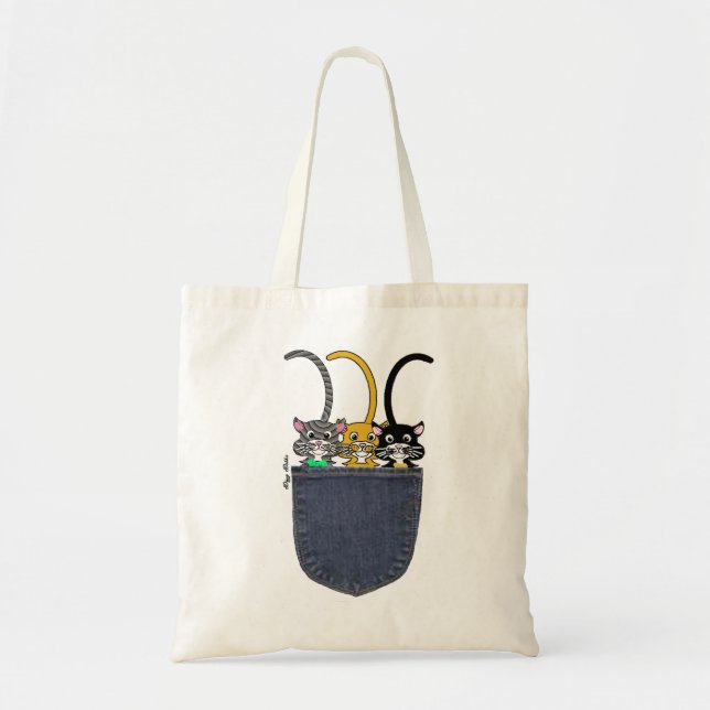 Kitty Tails Tote Bag (Front)