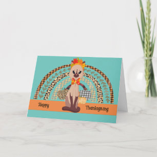 Kitty t'aime Carte Thanksgiving