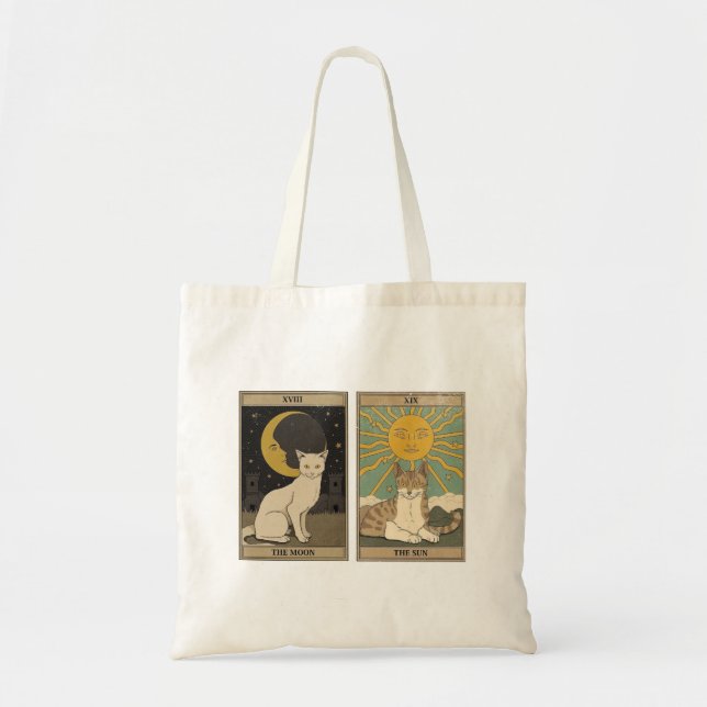 Kitty Tarot Card Tote Bag (Front)