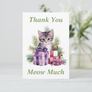 Kitty Thank You Card