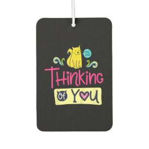 Kitty Thinking Of You Cute Cat Lover Gift Air Freshener