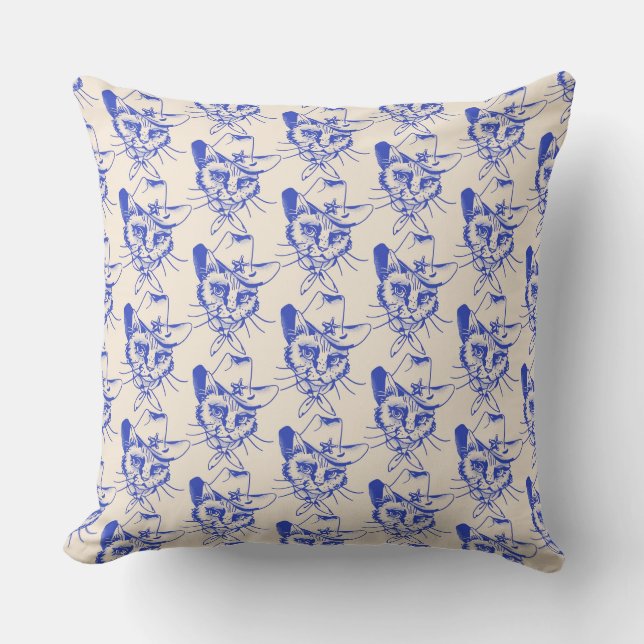 Kitty Throw Pillow (Front)