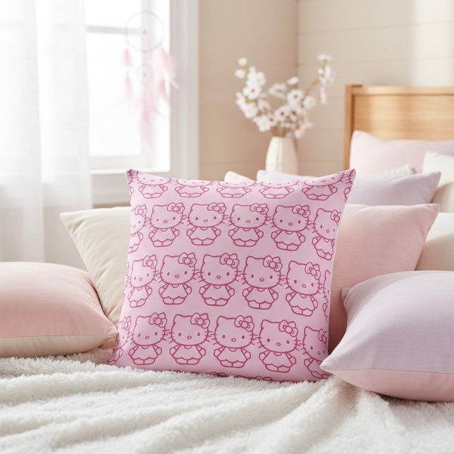 Kitty Throw Pillow (Creator Uploaded)