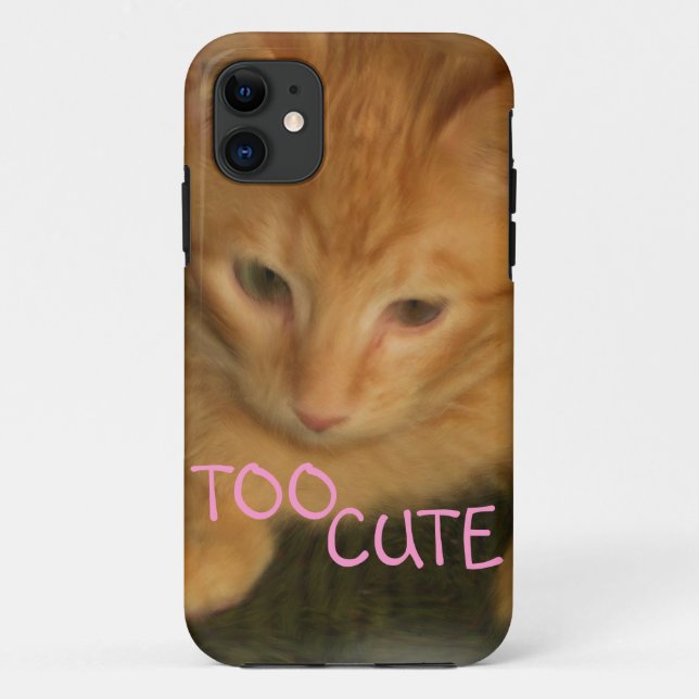 Kitty "TOO CUTE" iPhone 5G/4GS Case ID (Back)