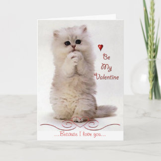 Kitty Valentine Greeting Card