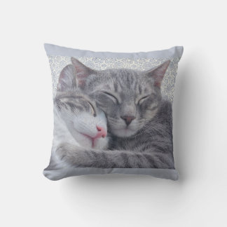 Kitty Vintage Throw Pillow