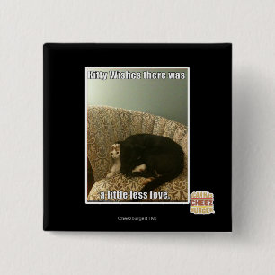 Kitty Wishes 2 Inch Square Button