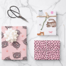 Kitty Wrapping Paper, Cat Gift Wrap