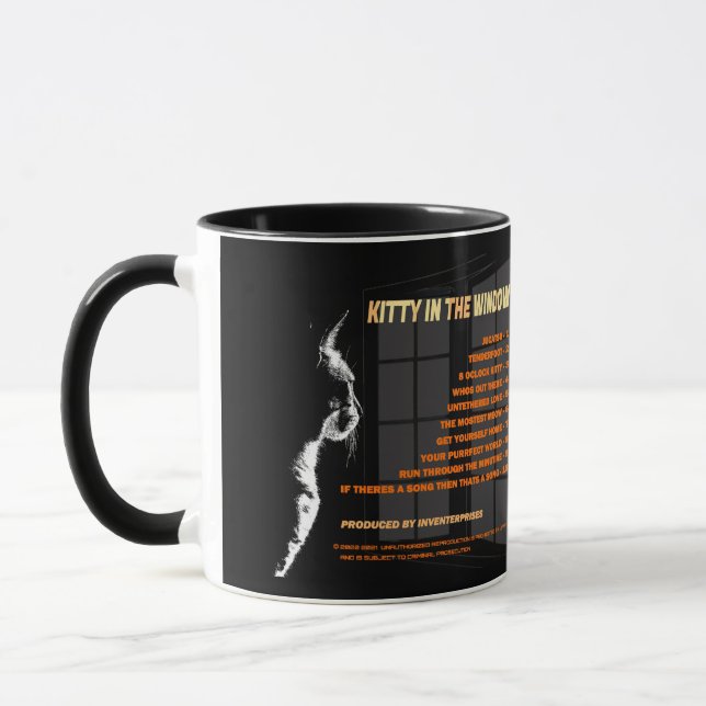 KittyInTheWindow - Diminution en cascade - MUG (Gauche)