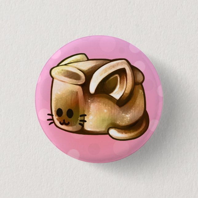 KittyLoaf 1 Inch Round Button (Front)