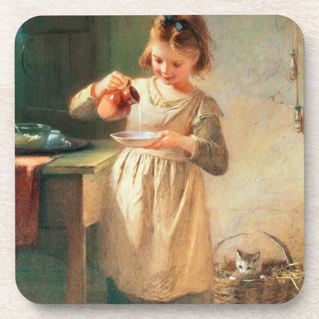 Kitty's Breakfast Coaster (Front)