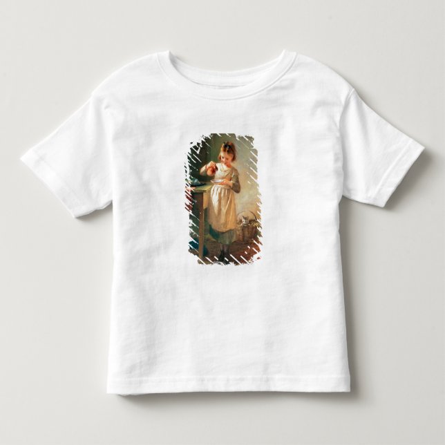 Kitty's Breakfast Toddler T-shirt (Front)
