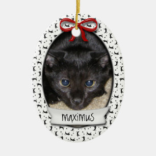 Kitty's First Christmas Ceramic Ornament