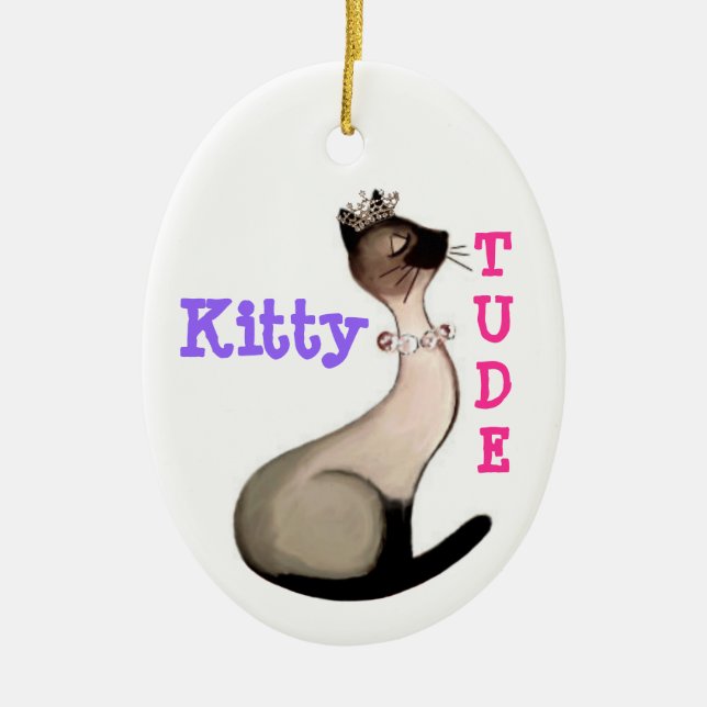 "KittyTUDE" Ornament (Front)