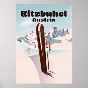 kitzbuhel affiche autrichienne