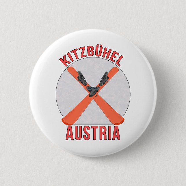 Kitzbühel, Austria 2 Inch Round Button (Front)