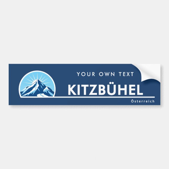 Kitzbühel Austria mountain Bumper Sticker (Front)