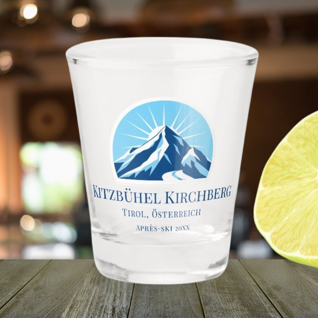 Kitzbühel Kirchberg Austria ski resort Shot glass (Creator Uploaded)