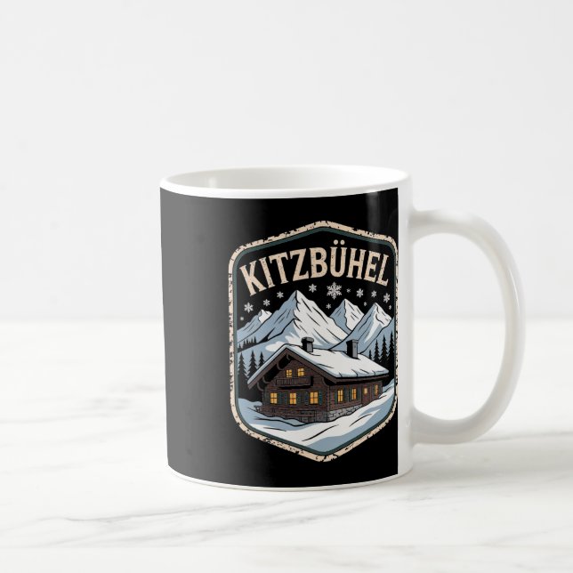 Kitzbühel Winter Ski Adventure Alpine Escape _1  Coffee Mug (Right)