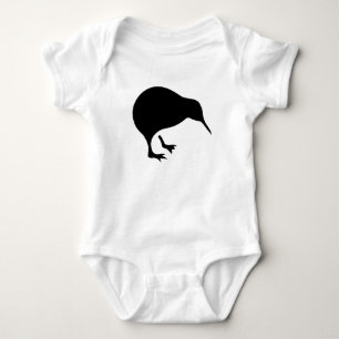 Kiwi All blacks and All Whites New Zealand gear Baby Bodysuit