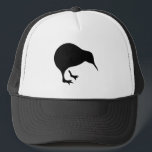 Kiwi All blacks and All Whites New Zealand gear Trucker Hat<br><div class="desc">Simple yet impactful Kiwi style New Zealand emblem for lovers of Kiwi's.</div>