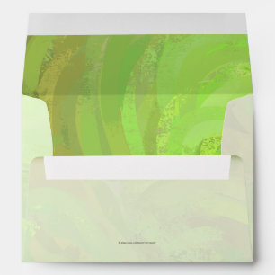 Kiwi Bash Green and Black Monogram Envelopes