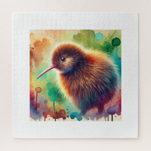 Kiwi Bird 010924AREF107 - Watercolor Jigsaw Puzzle