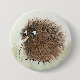Kiwi Bird 3 Inch Round Button