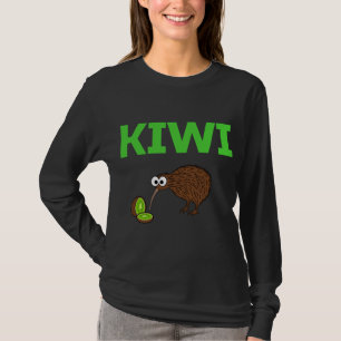 Kiwi Bird and fruit Funny Cute New Zealand Birdwat T-Shirt