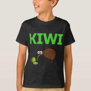 Kiwi Bird and fruit Funny Cute New Zealand Birdwat T-Shirt