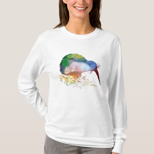 Kiwi Bird Art T-Shirt (Front)