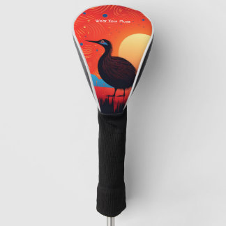 Kiwi Bird at Twilight Golf Head Cover
