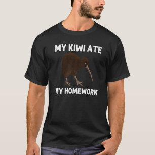 Kiwi Bird For Kids Boys Wildlife Animal New Zealan T-Shirt