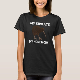 Kiwi Bird For Kids Boys Wildlife Animal New Zealan T-Shirt