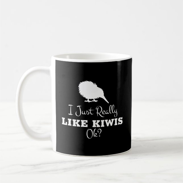 Kiwi Bird For New Zealand Bird Coffee Mug (Left)