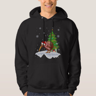 Kiwi Bird Lover Gift Santa Hat Kiwi Christmas Hoodie