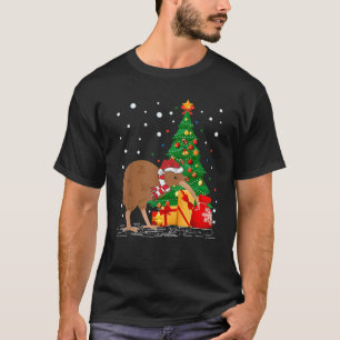 Kiwi Bird Lover Gift Santa Hat Kiwi Christmas T Sh T-Shirt