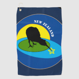 Kiwi Bird & New Zealand /Bro Golf Towels