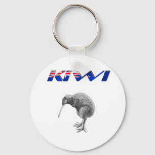 Kiwi Bird New Zealand flag logo gifts Keychain