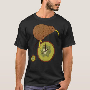 Kiwi bird riding a kiwi bike animal & fruits bicy T-Shirt