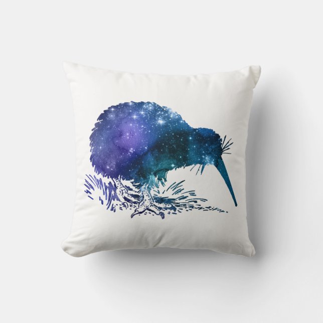 Kiwi Bird Throw Pillow (Front)