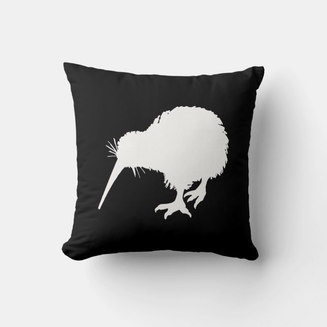 Kiwi Bird Throw Pillow (Front)