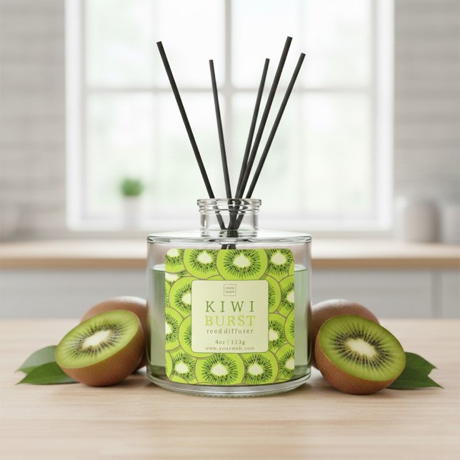 Kiwi Burst Reed Diffuser Label (Creator Uploaded)